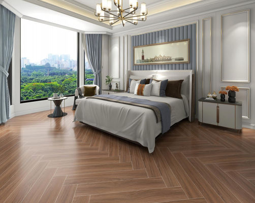 comprar Azulejos de porcelana de madera marrón 150x900mm para pared y suelo interiores fabricación en línea