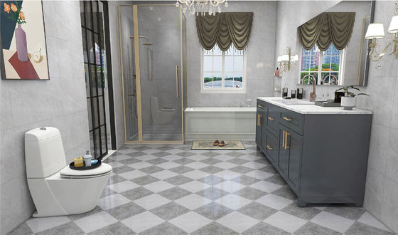 comprar Azulejo rústico cerámico esmaltado mate gris 400x400mm para suelo y pared interior fabricación en línea