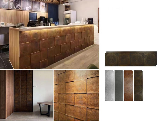 comprar Anillo de árbol de poliuretano, madera marrón, ladrillo de piedra cultivada, 1160x300x30mm fabricación en línea