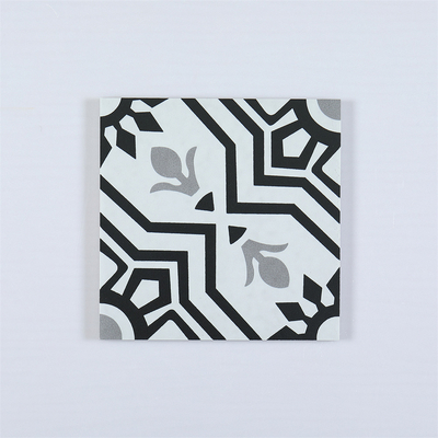 comprar Azulejo cerámico rústico de 20x20cm para suelo interior, negro, gris y blanco fabricación en línea