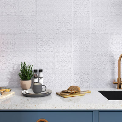 comprar Azulejo rústico de cerámica blanca 20x20cm para suelo y pared interiores fabricación en línea