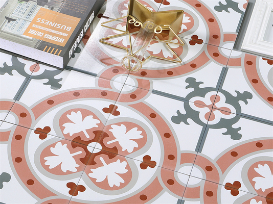comprar Antiderrapante 200x200mm Pared interior y suelo azulejos rústicos de cerámica floral para baño y cocina fabricación en línea
