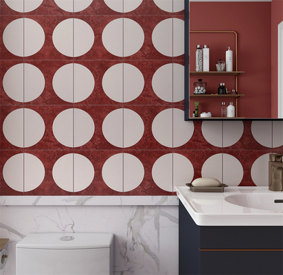 comprar Rojo y Beige 20x20cm Pared interior Cerámica Rustica y azulejos de ladrillo para baño y sala de estar fabricación en línea