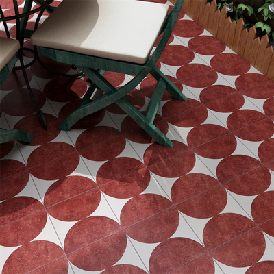 comprar Azulejo cerámico rústico rojo de 20x20cm para pared y suelo interior fabricación en línea