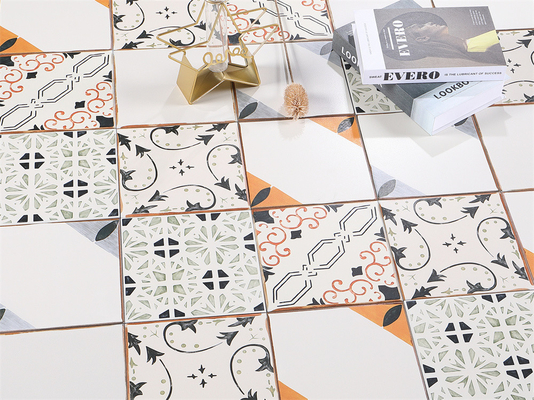comprar Resistente al desgaste de color beige 20x20 cm En el interior de la pared Cerámica de azulejos rústicos para el salón y el comedor fabricación en línea