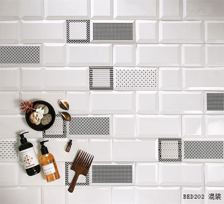 comprar Azulejos de pared de arcilla blanca de 10x30cm para baño y cocina fabricación en línea
