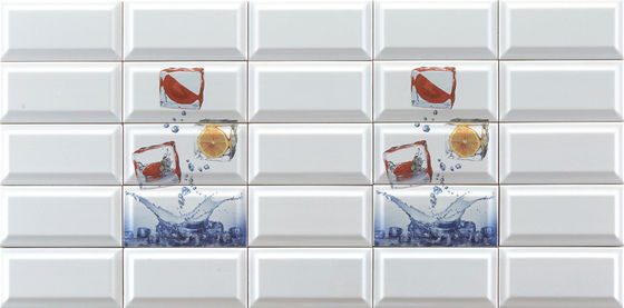 comprar Moderno cuerpo blanco tomate limón azulejos de metro 225x152mm fabricación en línea