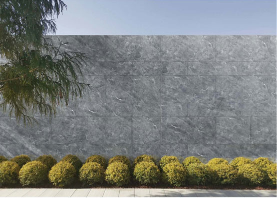 comprar Tejas de pared de fondo de cortina gris mate de ladrillo de fuego 600x1200mm para diseño y proyecto al aire libre fabricación en línea