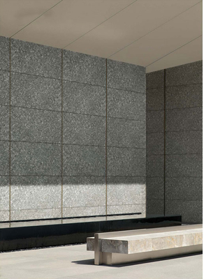 comprar Grisa litchi Arbusto martillado acabado Matt cortina de pared azulejos de porcelana para el centro comercial 600x1200mm fabricación en línea