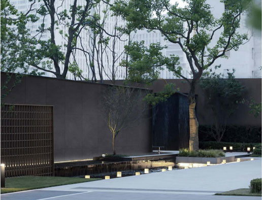 comprar Baldosa de muro cortina de ladrillo refractario gris oscuro cemento de 600x1200mm fabricación en línea