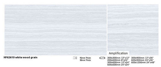 comprar Baldosa de pavimento de arcilla con vetas de madera gris 600x1200mm para exteriores resistente a ácidos fabricación en línea