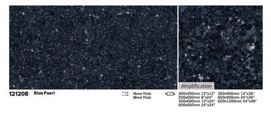 comprar Azulejo de pavimento de porcelana para exteriores azul marrón 300x300mm 600x1200mm fabricación en línea