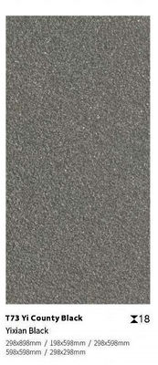 comprar Grisa negra 600x1200x18 mm Tejas de pavimento de porcelana para exteriores fabricación en línea