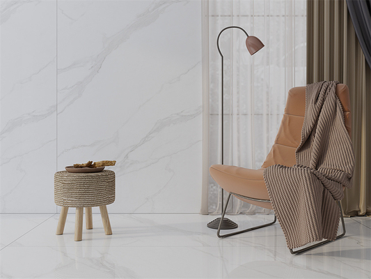 comprar Losas de piedra sinterizada blanca Matt Carrara de 1420x2700mm, grado AAA fabricación en línea