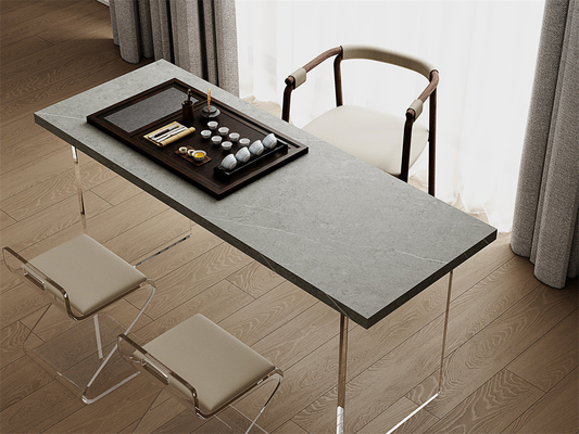 comprar Rectángulo Gris Matt 1420x2700mm Las losas de piedra sinterizada para el salón y el mostrador fabricación en línea
