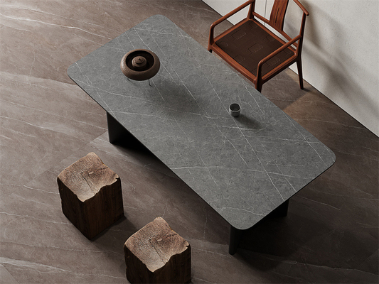 comprar Grisa clara Mat durable en el interior del suelo losas de piedra sinterizada para cocina 1420x2700mm fabricación en línea
