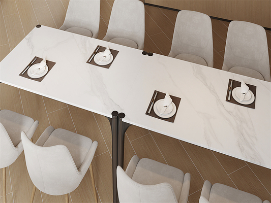 comprar Matt Blanco La losa de piedra sinterizada para diseño 1420x2700mm fabricación en línea
