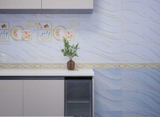comprar Azulejo cerámico azul claro 30x60cm Grado AAA ISO13006 fabricación en línea