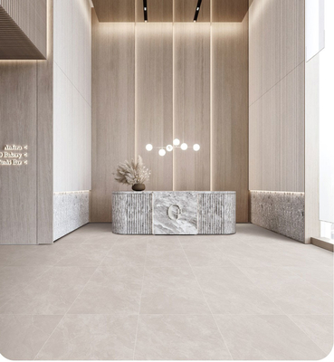 comprar Tejas de suelo de porcelana de vidrio interior suave de color beige 600x1200mm a prueba de agua y tejas ecológicas para la reconstrucción fabricación en línea