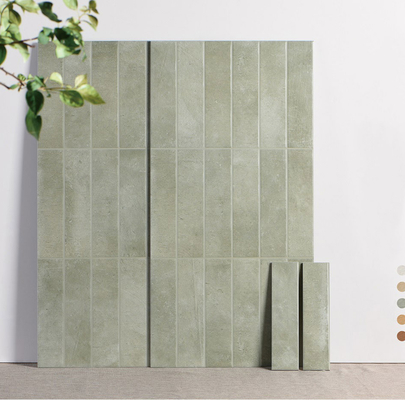 comprar Tejas modernas de color verde claro y azulejos de pared de cerámica retro de 16 