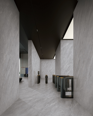 comprar Los azulejos de la pared de porcelana de vidrio gris 24x48 pulgadas grado AAA fabricación en línea