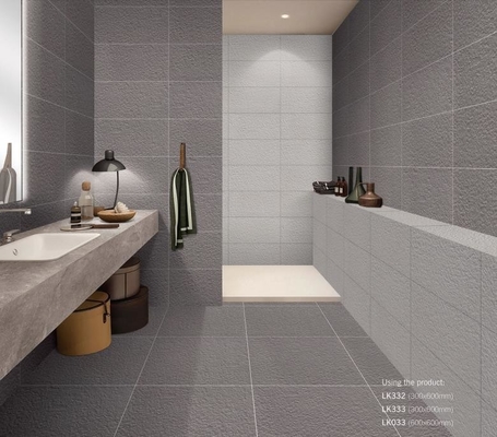 comprar Tejas grises resistentes a los ácidos y pared exterior 300x600mm Tejas de porcelana de cuerpo completo para reconstrucción y baño fabricación en línea