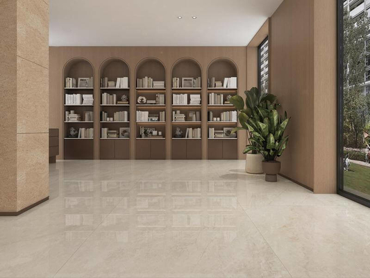 comprar Resistencia al ácido de color beige 1200x1200mm No se desvanece En el interior de la pared de vidrio porcelana pulida azulejos para el hotel fabricación en línea
