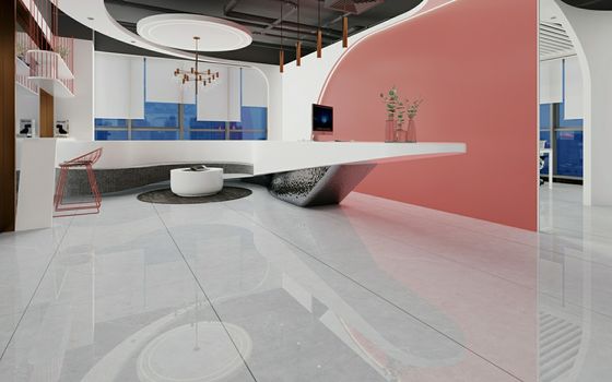 comprar Baldosa de porcelana esmaltada pulida gris de 900x1800x9mm para suelo y pared fabricación en línea