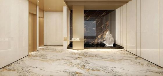 comprar Baldosa de porcelana esmaltada pulida AAA Grado 900x1800mm Amarillo Claro fabricación en línea