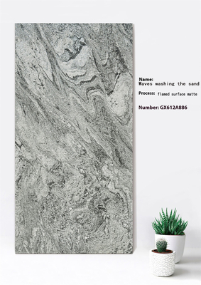 comprar 60x120cm Superficie en llamas Pared de cortina gris mate Teja gruesa para balcón ISO9001 Resistencia a ácidos fabricación en línea