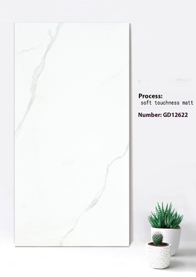 comprar Beige y blanco durable suavidad de tacto Matt cortina pared gruesa azulejos para el salón 600x1200mm fabricación en línea
