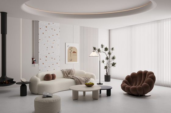 comprar Tejas de suelo de porcelana de grado AAA de color gris claro 600x1200 mm fabricación en línea