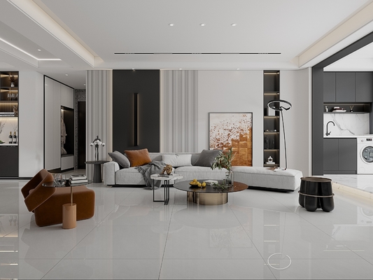 comprar Baldosas de porcelana esmaltada pulida gris de 800x800mm para sala de estar fabricación en línea