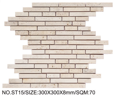 comprar Mosaico de piedra natural de color amarillo claro de 300x300 mm para dormitorio y cocina fabricación en línea