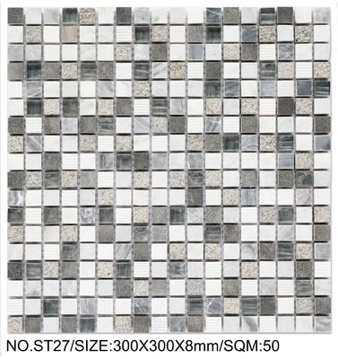 comprar Mosaico de piedra natural cuadrado de 300x300mm resistente al desgaste y a las manchas para construcción y proyectos fabricación en línea