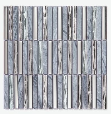 comprar Mosaicos de piedra natural para pared interior decorativos y elegantes de 282x294mm, azules, para salón y apartamento fabricación en línea