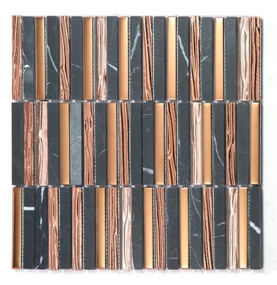 comprar Mosaicos de piedra natural duraderos de 282x294mm para paredes interiores de oficina y sala de estar fabricación en línea