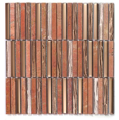 comprar Impresionante pared interior de 282x294 mm mosaicos de piedra natural para comedor y decoración creativa fabricación en línea