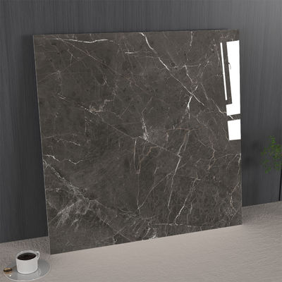 comprar Stylish and Durable 1mx1m Marble Porcelain Glazed Polished Tiles For Balcony Dark Gray MOQ 100CTNS fabricación en línea