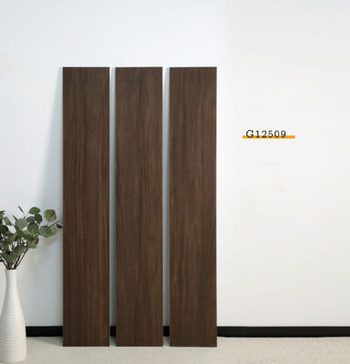 comprar Elegantes azulejos de porcelana para suelo de interior en color marrón de 200x1200 mm para dormitorio y comedor fabricación en línea