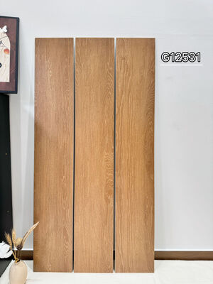 comprar Baldosas de porcelana antideslizantes marrones de 200x1200 mm para interiores para balcón y comedor fabricación en línea