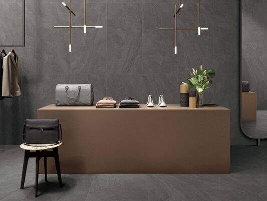 comprar Grisa oscura Elegante y resistente a las manchas 600x1200mm Matt con superficie de molde azulejos de porcelana para el salón y el dormitorio fabricación en línea