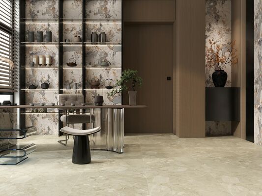 comprar Tiles de porcelana de 600x1200 mm con superficie de molde para balcón y comedor fabricación en línea