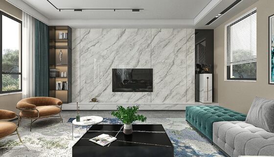 Comprar Durable and Firebrick 1200x2700mm Thickness 9mm Light Gray Sandstone Polished Sintered Stone Slabs for Renovation fabricación en línea