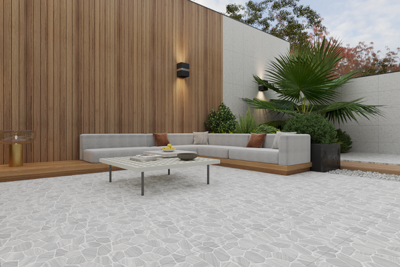 Comprar Baldosas Cerámicas para Exteriores de Estilo Piedra Gris Claro Elegante Decorativo Impermeable Resistente a Manchas 598x598mm Grosor 12mm para Renovación y Reconstrucción fabricación en línea