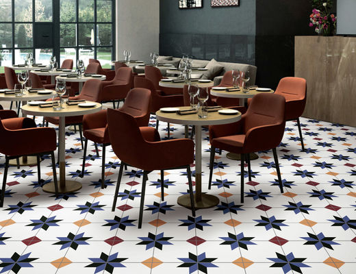 comprar SGS marroquí amarillo azul de la pared del piso de las tejas interiores de la porcelana de 0.03W.a 200x200m m fabricación en línea