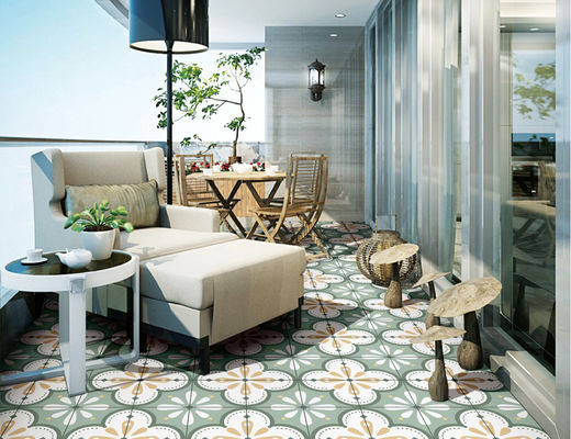 comprar Teja decorativa del piso del verde del SGS, 200x200m m 0,03 W.A Restaurant Ceramic Tile fabricación en línea