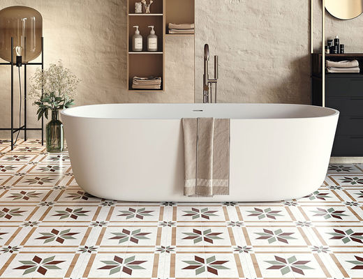 comprar SGS decorativo Rustico Blanco Brillo de la baldosa del cemento del AAA 8.5m m los 20x20cm fabricación en línea