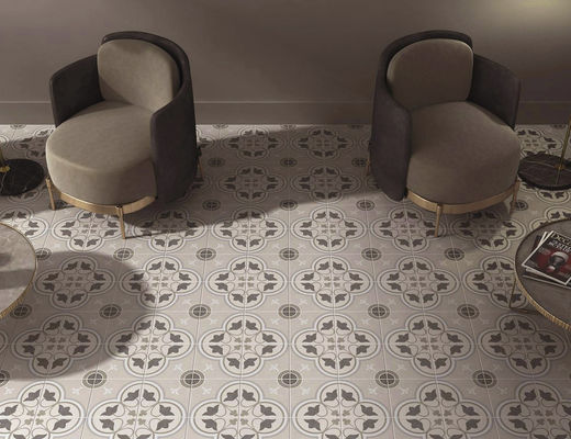 comprar Tejas interiores Gray Round Circle Ceramic de la porcelana de ISO13006 AAA los 0.85cm 200x200m m fabricación en línea