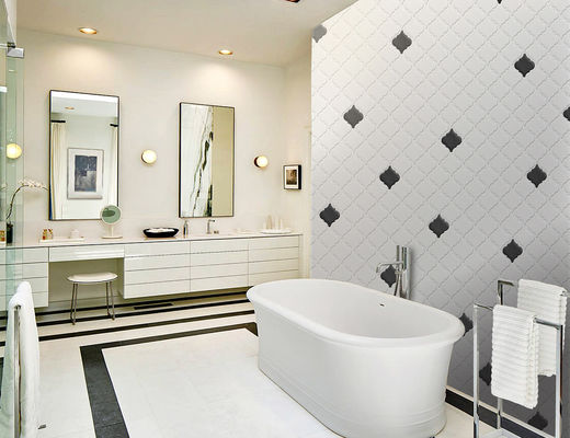comprar Azulejo de mosaico de vidrio linterna de 250x270mm Acabado mate 6mm de espesor fabricación en línea